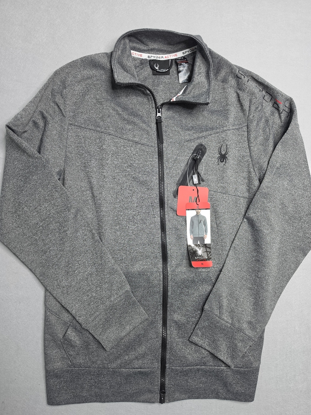 Spyder Men's Gray Full-Zip Jacket